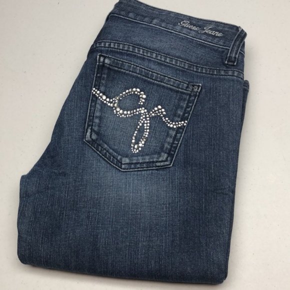 VINTAGE GUESS STARLET STRAIGHT JEANS 28x32 😎 - Picture 1 of 14